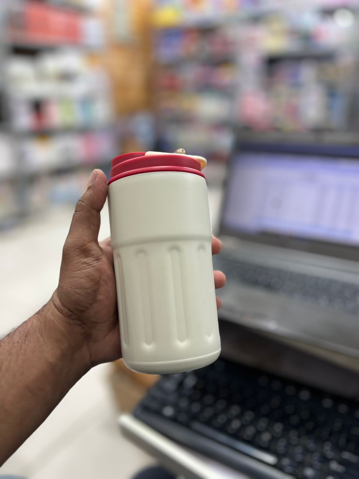 450ml Stainless Steel Smart Insulation Coffee Mug Portable keeps Cold And Heat LED Temperature Display Leakproof Vacuum Mug